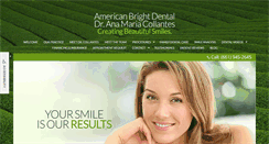 Desktop Screenshot of americanbrightdental.com